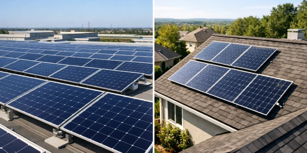 Commercial Solar vs Residential Differences